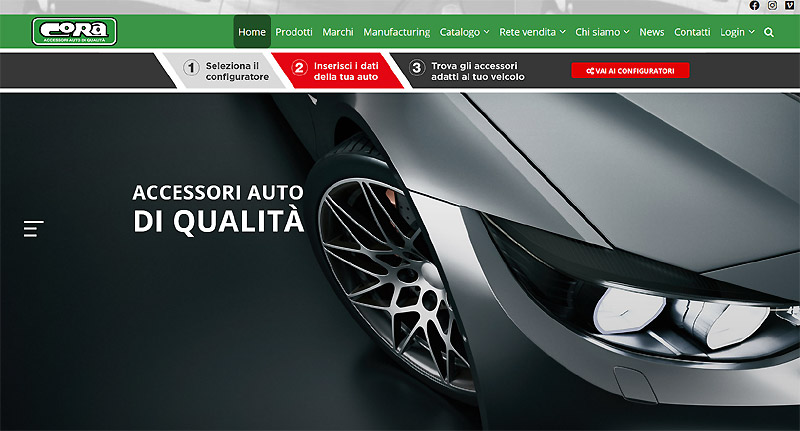 CORA accessori per autovetture